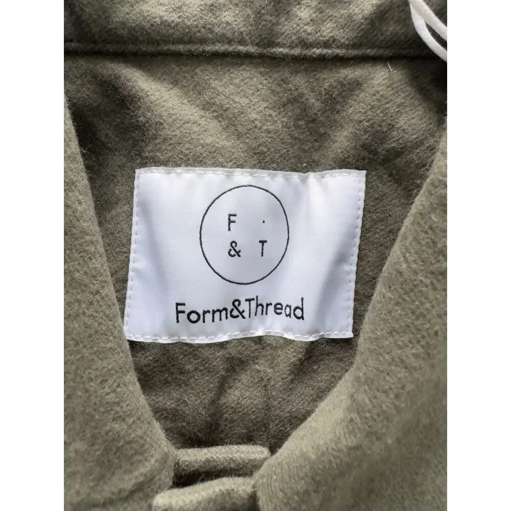 Form & Thread Nebraska Atelier Overshirt Men’s Olive Small